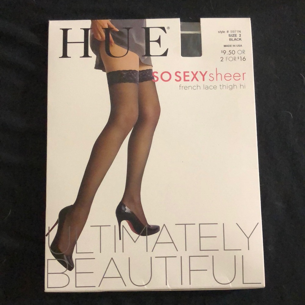 Sexy thigh-high lace tights